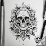 Tattoo sketch metal, tattoo sketch design, ro… – tattoo sketch (№1759080255_0, 28.09.2025 17:24) — tattoovalue.net