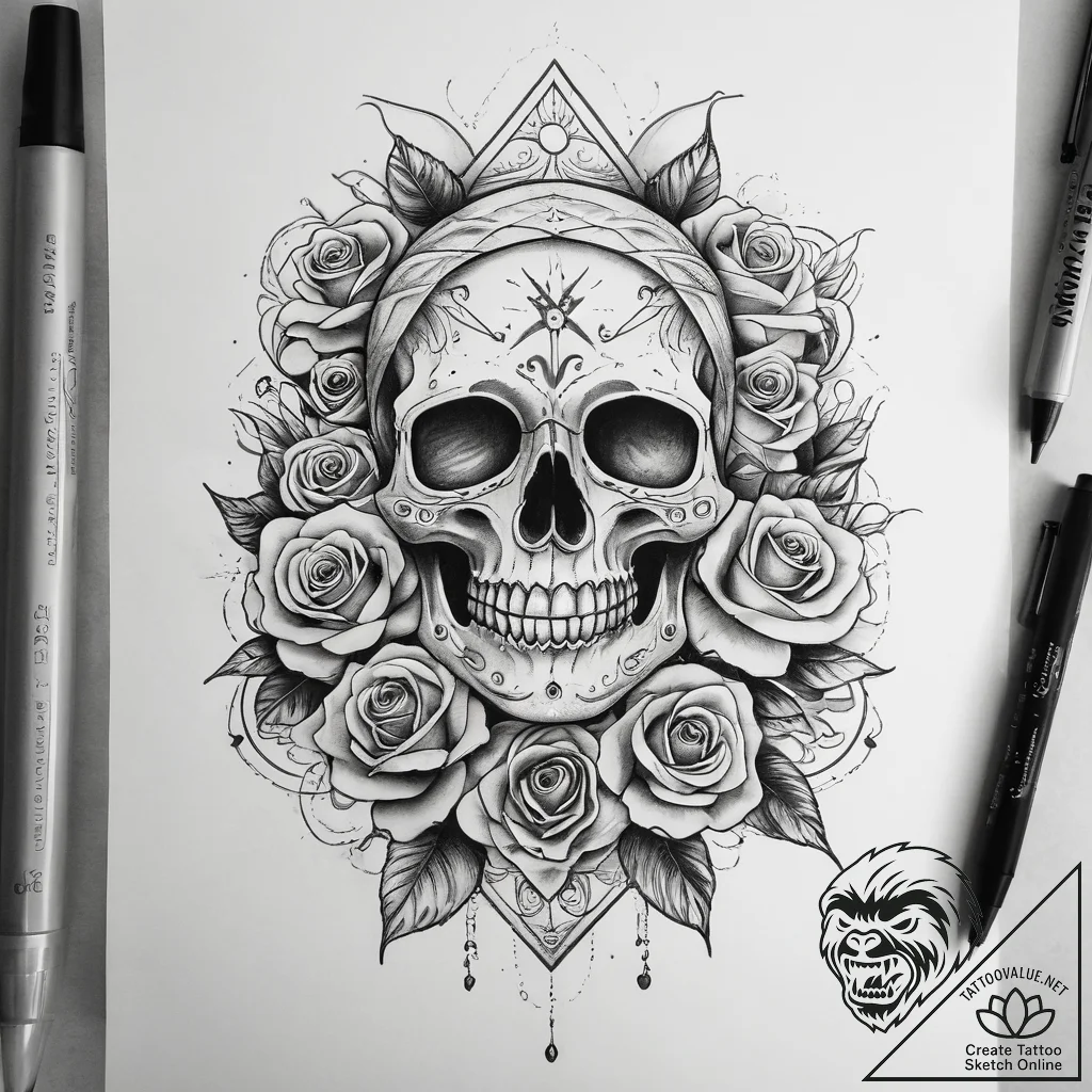 Tattoo sketch metal, tattoo sketch design, ro... - tattoo sketch (№1759080255_0, 28.09.2025 17:24) — tattoovalue.net