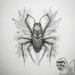 Tattoo sketch tree cricket – tattoo sketch (№1759082015_0, 28.09.2025 17:53) — tattoovalue.net