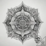 Tattoo sketch cosmic fount, concept art for t… – tattoo sketch (№1759082404_0, 28.09.2025 18:00) — tattoovalue.net