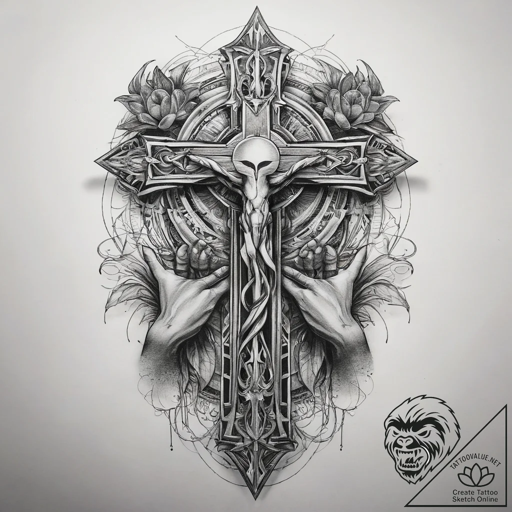 Tattoo sketch hands with a destiny, concept a... - tattoo sketch (№1759083190_0, 28.09.2025 18:13) — tattoovalue.net