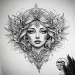 Tattoo sketch bronze, artistic tattoo sketch,… – tattoo sketch (№1759085330_0, 28.09.2025 18:48) — tattoovalue.net