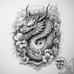Tattoo sketch holy beginning, tattoo flash sh… – tattoo sketch (№1759085916_0, 28.09.2025 18:58) — tattoovalue.net