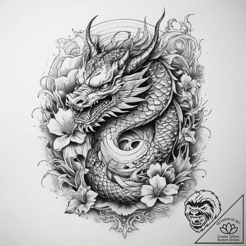 Tattoo sketch holy beginning, tattoo flash sh... - tattoo sketch (№1759085916_0, 28.09.2025 18:58) — tattoovalue.net
