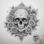 Tattoo sketch cosmic origin, ink illustration… – tattoo sketch (№1759087670_0, 28.09.2025 19:27) — tattoovalue.net