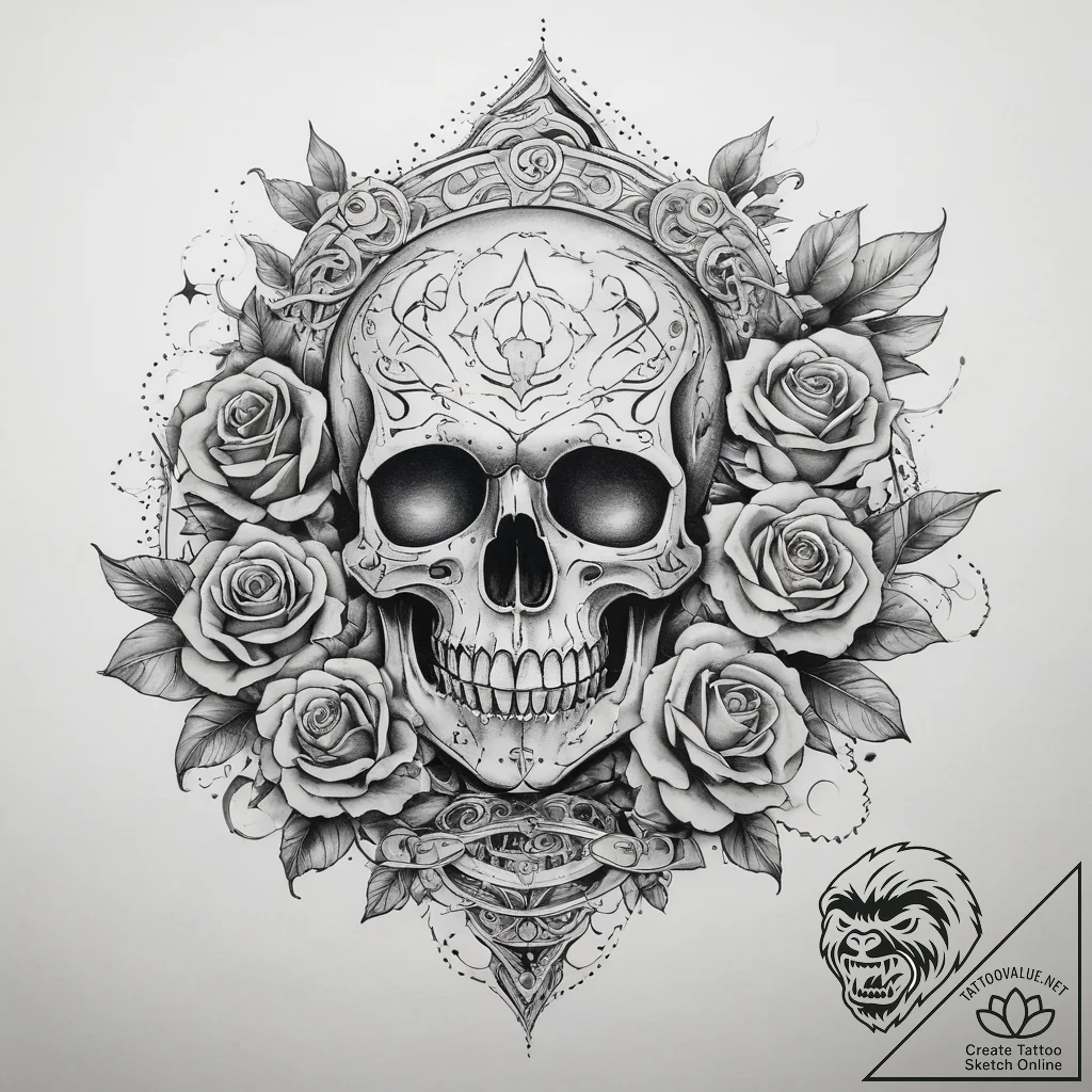 Tattoo sketch cosmic origin, ink illustration... - tattoo sketch (№1759087670_0, 28.09.2025 19:27) — tattoovalue.net