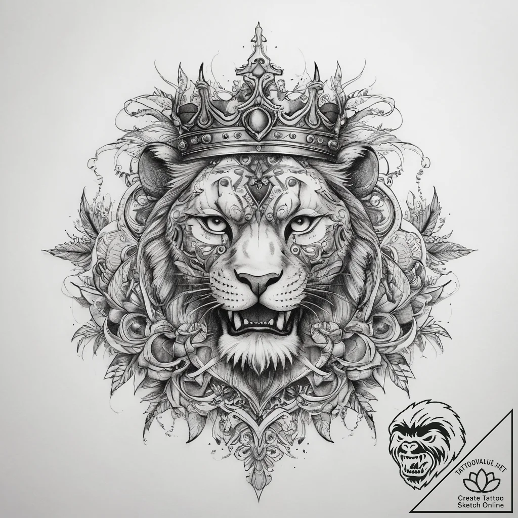 Tattoo sketch kingdom - tattoo sketch (№1759088251_0, 28.09.2025 19:37) — tattoovalue.net