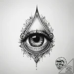 Tattoo sketch emo tear drop – tattoo sketch (№1759089418_0, 28.09.2025 19:56) — tattoovalue.net