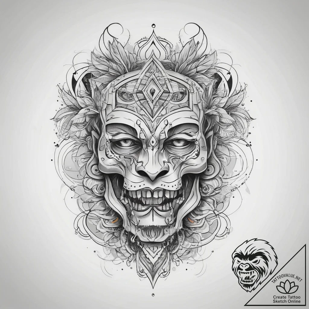 субкультуры, tattoo drawing outline, black an... - tattoo sketch (№1759090000_0, 28.09.2025 20:06) — tattoovalue.net