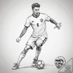 Tattoo sketch futsal player, artistic tattoo… – tattoo sketch (№1759096198_0, 28.09.2025 21:49) — tattoovalue.net