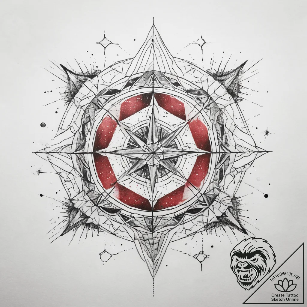 Tattoo sketch geometric constellation, tattoo... - tattoo sketch (№1759097745_0, 28.09.2025 22:15) — tattoovalue.net