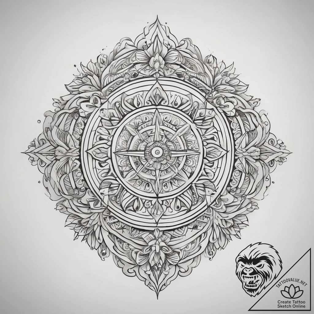 Tattoo sketch sacred story, tattoo drawing ou... - tattoo sketch (№1759099295_0, 28.09.2025 22:41) — tattoovalue.net