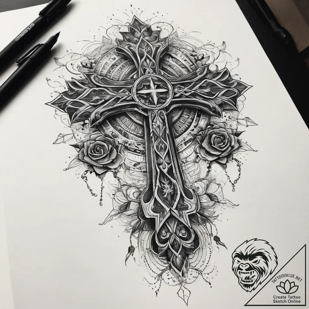 Tattoo sketch air, concept art for tattoo, de... - tattoo sketch (№1759099684_0, 28.09.2025 22:48) — tattoovalue.net