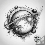 Tattoo sketch jupiter planet, tattoo drawing… – tattoo sketch (№1759102201_0, 28.09.2025 23:30) — tattoovalue.net