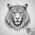 Tattoo sketch graphic животное, artistic tatt… – tattoo sketch (№1759104332_0, 29.09.2025 00:05) — tattoovalue.net