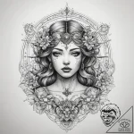 Tattoo sketch cosmic fable, concept art for t… – tattoo sketch (№1759106099_0, 29.09.2025 00:34) — tattoovalue.net