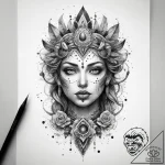 Tattoo sketch cosmic soul, artistic tattoo sk… – tattoo sketch (№1759107851_0, 29.09.2025 01:04) — tattoovalue.net