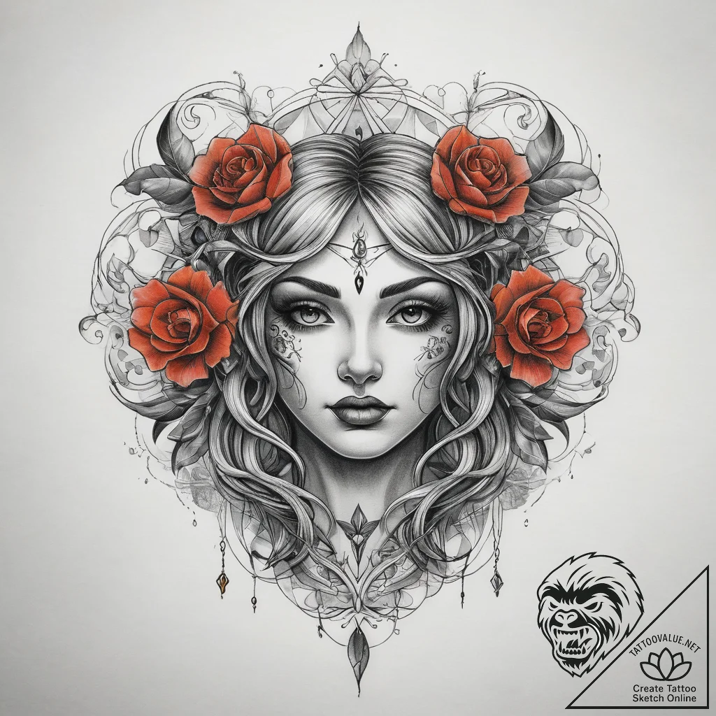 Tattoo sketch universe, tattoo line art, on a... - tattoo sketch (№1759108649_0, 29.09.2025 01:17) — tattoovalue.net