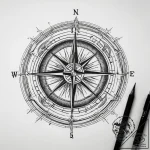 Tattoo sketch architect compass and ruler, ar… – tattoo sketch (№1759109813_0, 29.09.2025 01:36) — tattoovalue.net