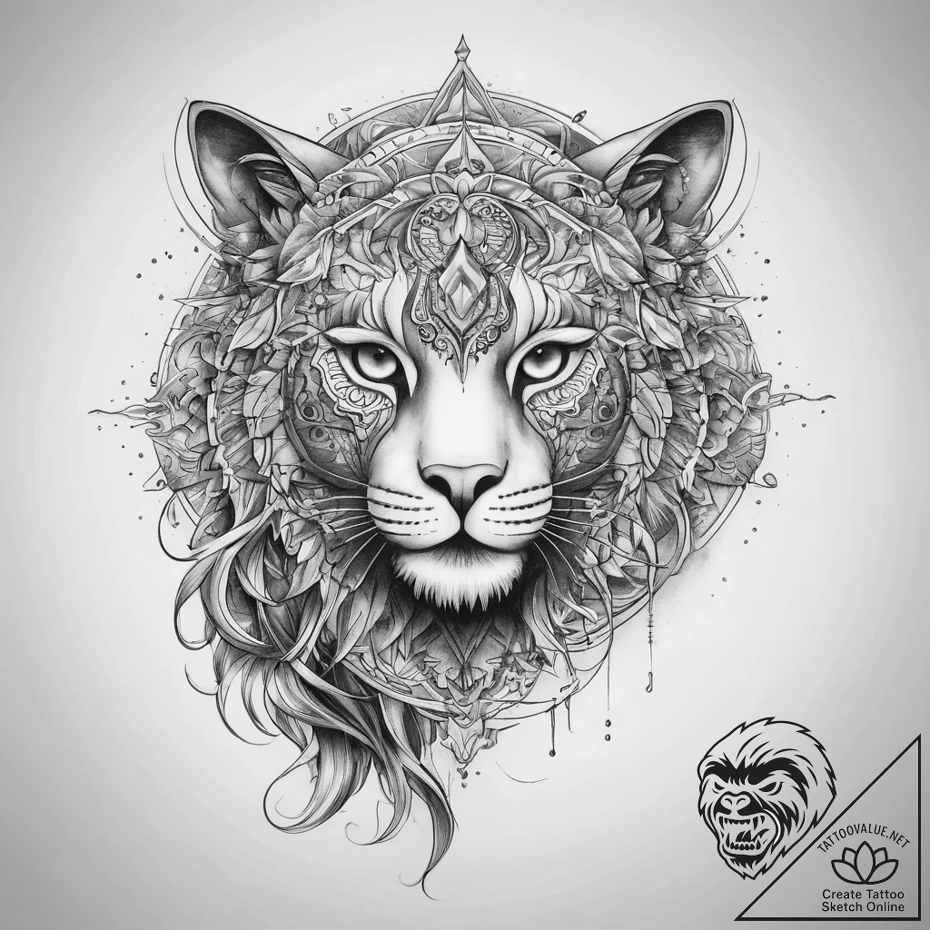 Tattoo sketch silver - tattoo sketch (№1759110201_0, 29.09.2025 01:43) — tattoovalue.net