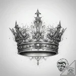 Tattoo sketch crown – tattoo sketch (№1759110591_0, 29.09.2025 01:49) — tattoovalue.net