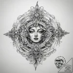 Tattoo sketch holy cosmos, tattoo sketch desi… – tattoo sketch (№1759111964_0, 29.09.2025 02:12) — tattoovalue.net