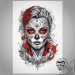 Tattoo sketch corduroy jacket with a design,… – tattoo sketch (№1759112352_0, 29.09.2025 02:19) — tattoovalue.net