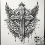 Tattoo sketch spiritual history, tattoo flash… – tattoo sketch (№1759113521_0, 29.09.2025 02:38) — tattoovalue.net