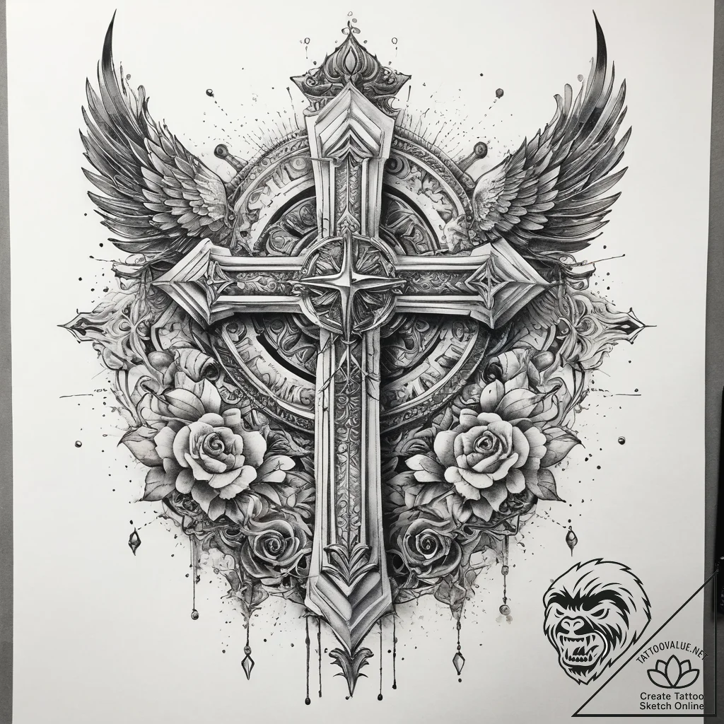 Tattoo sketch spiritual history, tattoo flash... - tattoo sketch (№1759113521_0, 29.09.2025 02:38) — tattoovalue.net