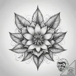 Tattoo sketch a symbolic plant, tattoo line a… – tattoo sketch (№1759113915_0, 29.09.2025 02:45) — tattoovalue.net