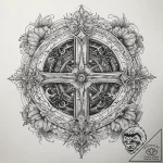 Tattoo sketch cosmic domain, tattoo flash she… – tattoo sketch (№1759114304_0, 29.09.2025 02:51) — tattoovalue.net