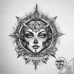 Tattoo sketch cosmic spirit, tattoo sketch de… – tattoo sketch (№1759116647_0, 29.09.2025 03:30) — tattoovalue.net