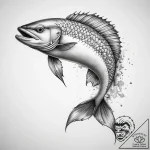 Tattoo sketch mahi-mahi – tattoo sketch (№1759119387_0, 29.09.2025 04:16) — tattoovalue.net
