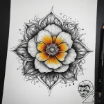 Tattoo sketch buttercup, ink illustration for… – tattoo sketch (№1759120560_0, 29.09.2025 04:36) — tattoovalue.net