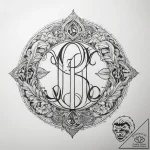 Tattoo sketch восточный вензель – tattoo sketch (№1759120759_0, 29.09.2025 04:39) — tattoovalue.net