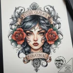 Tattoo sketch ribbon tattoo, tattoo sketch de… – tattoo sketch (№1759120957_0, 29.09.2025 04:42) — tattoovalue.net
