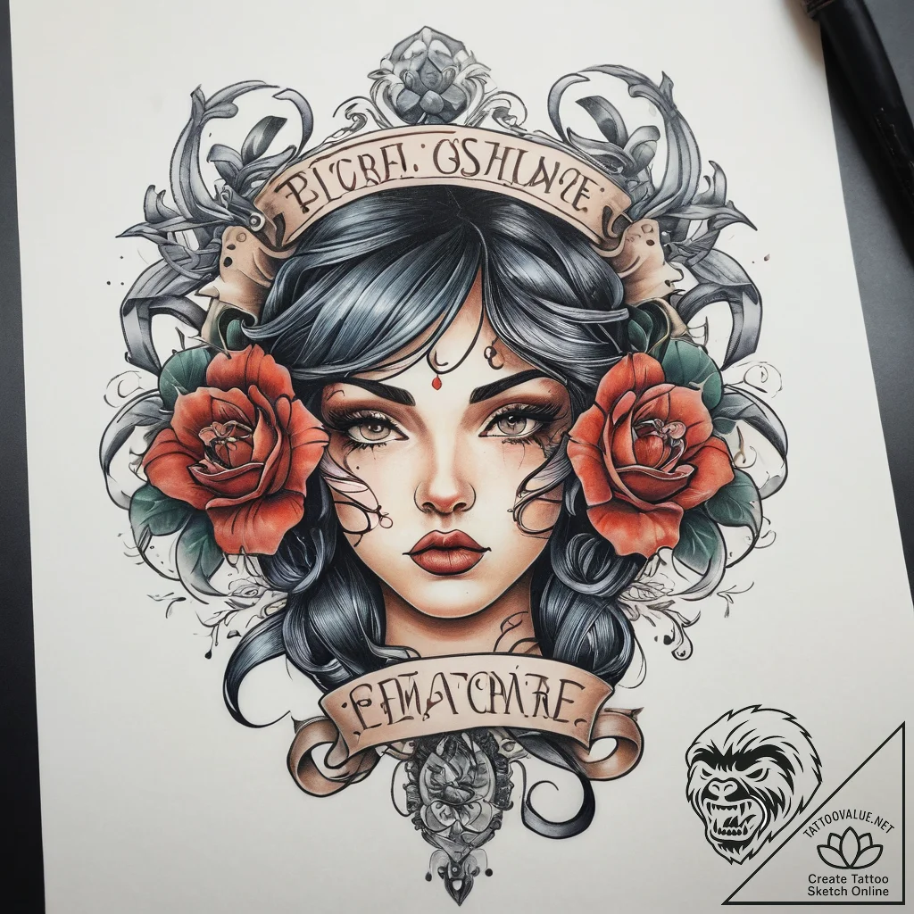 Tattoo sketch ribbon tattoo, tattoo sketch de... - tattoo sketch (№1759120957_0, 29.09.2025 04:42) — tattoovalue.net