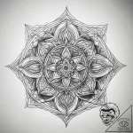 Tattoo sketch basil, tattoo line art, on a cl… – tattoo sketch (№1759121346_0, 29.09.2025 04:49) — tattoovalue.net
