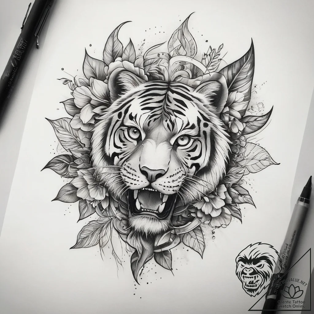Tattoo sketch path, artistic tattoo sketch, r... - tattoo sketch (№1759126452_0, 29.09.2025 06:14) — tattoovalue.net
