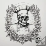 Tattoo sketch chef a person cooking, tattoo f… – tattoo sketch (№1759126842_0, 29.09.2025 06:20) — tattoovalue.net