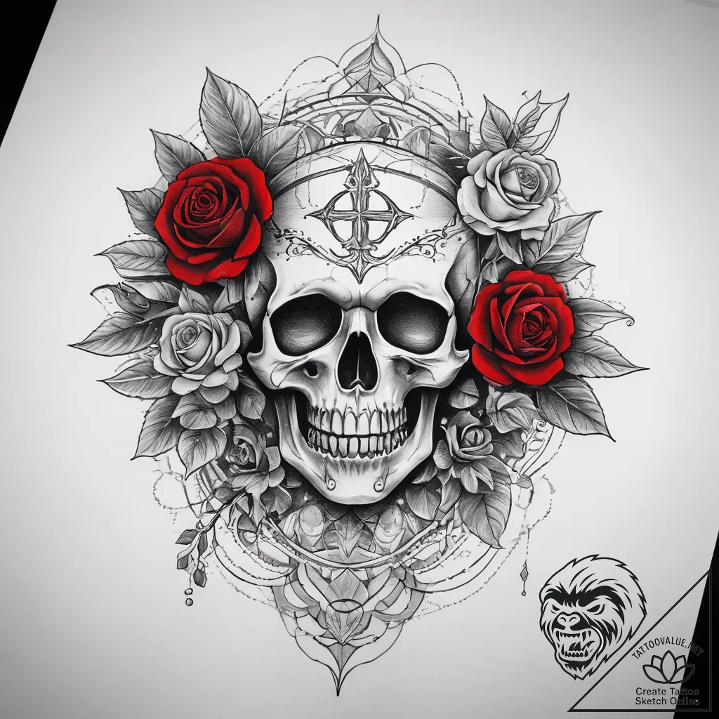 Tattoo sketch salvia, ink illustration for ta... - tattoo sketch (№1759127429_0, 29.09.2025 06:30) — tattoovalue.net