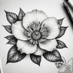 Tattoo sketch rafflesia flower, artistic tatt… – tattoo sketch (№1759127624_0, 29.09.2025 06:33) — tattoovalue.net