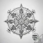 Tattoo sketch magical sigil – tattoo sketch (№1759131721_0, 29.09.2025 07:42) — tattoovalue.net