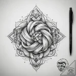 Tattoo sketch knot, ink illustration for tatt… – tattoo sketch (№1759132690_0, 29.09.2025 07:58) — tattoovalue.net