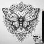 Tattoo sketch metamorphosis, ink illustration… – tattoo sketch (№1759132883_0, 29.09.2025 08:01) — tattoovalue.net