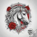 Tattoo sketch genghis khan on a horse, tattoo… – tattoo sketch (№1759133079_0, 29.09.2025 08:04) — tattoovalue.net