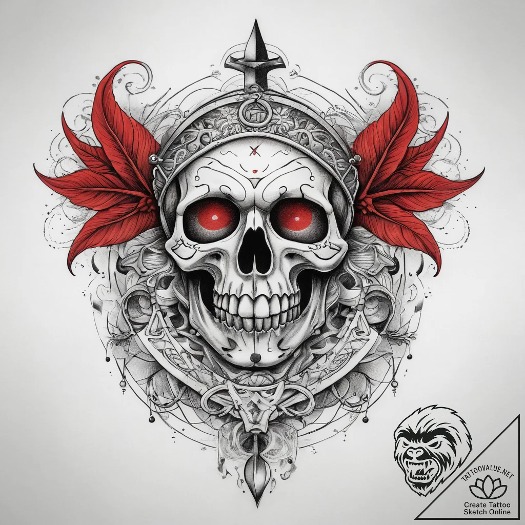 Tattoo sketch kalashtar, tattoo line art, sof... - tattoo sketch (№1759133667_0, 29.09.2025 08:14) — tattoovalue.net