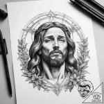 Tattoo sketch gethsemane scene – tattoo sketch (№1759137723_0, 29.09.2025 09:22) — tattoovalue.net