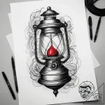 Tattoo sketch miner lantern, artistic tattoo… – tattoo sketch (№1759138704_0, 29.09.2025 09:38) — tattoovalue.net
