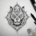 Tattoo sketch geometric song, tattoo sketch d… – tattoo sketch (№1759140272_0, 29.09.2025 10:04) — tattoovalue.net